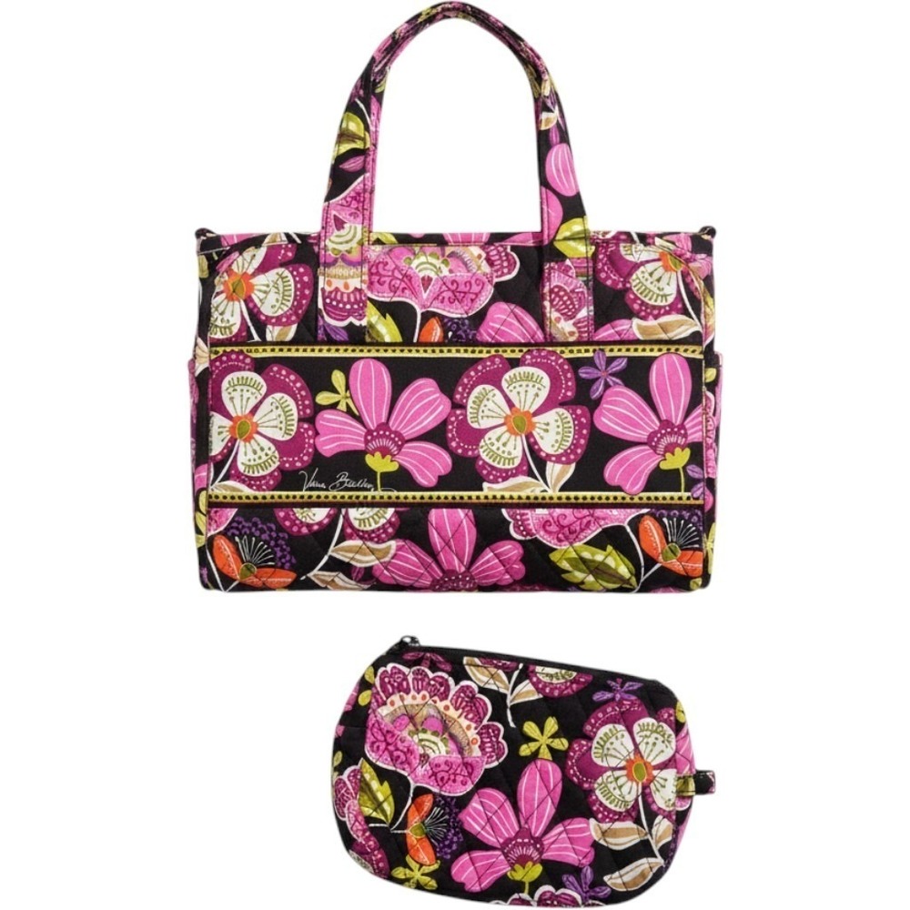 Vera Bradley Grand Tote Foldable Hanging Organizer "Pirouette Pink" retired